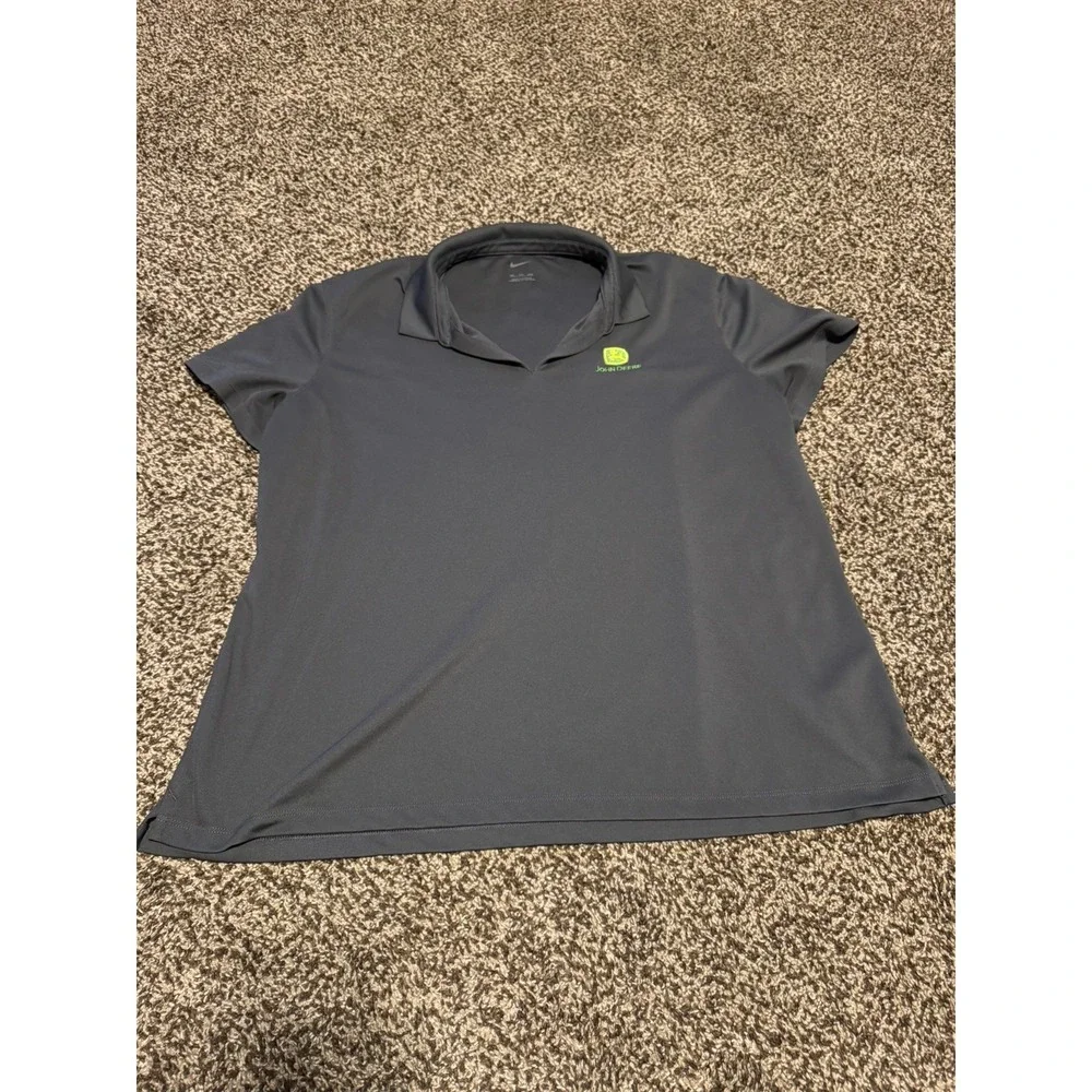 Nike Women's XXL John Deere Black Polo